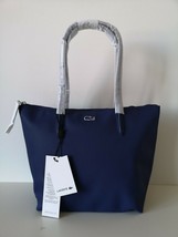 NWT LACOSTE Blue Depths Shopping Bag Purse Handbag Small NF2037PO - $87.29