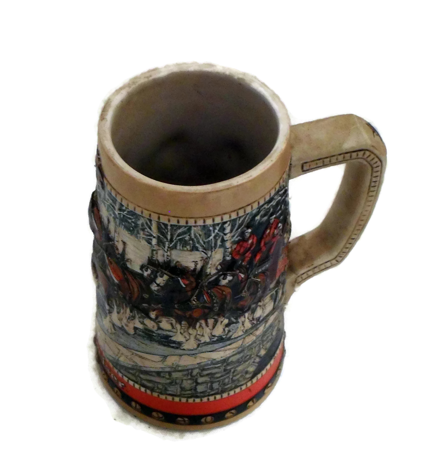 1988 Budweiser Holiday Beer Stein Collectors Series Christmas