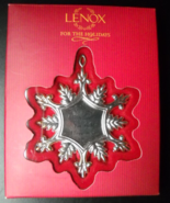 Lenox Christmas Ornament Wishing You Joy and Happiness Sentiment Snowfla... - $10.99