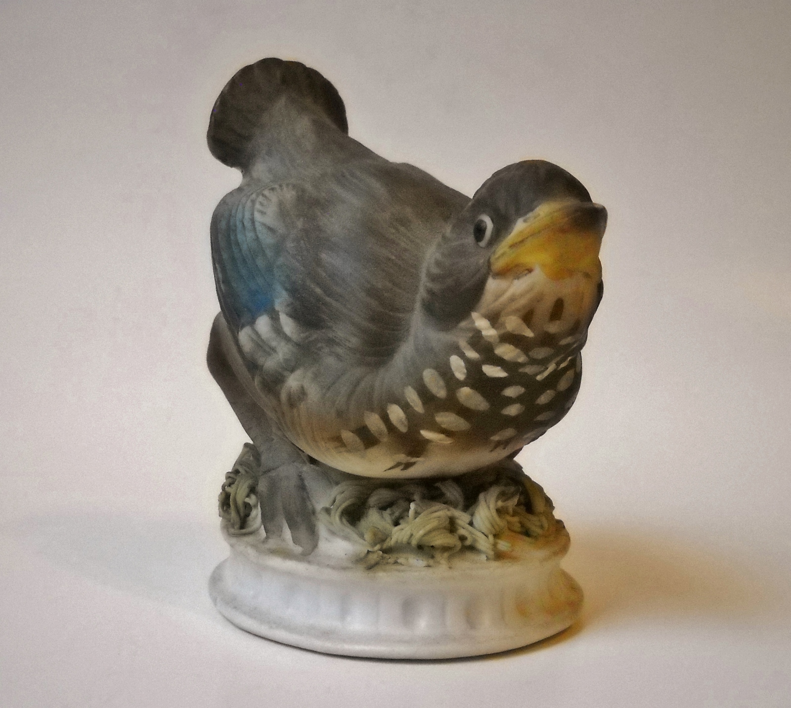 Lefton China Blue Bird Figurine Hand Painted Porcelain ...