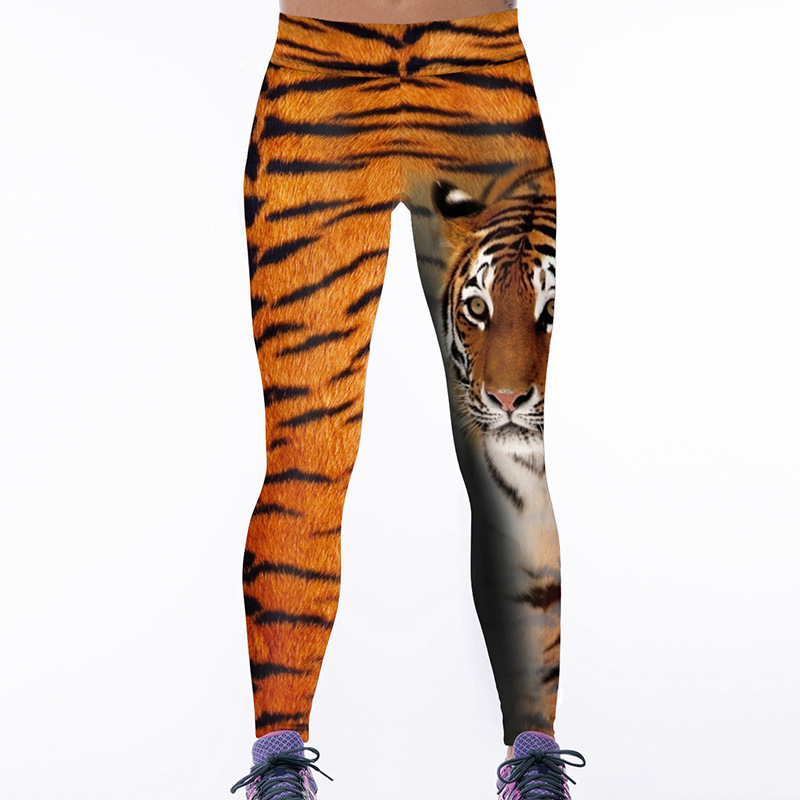 Women Tiger High Waisted Workout Leggings Animal Fitness Pants Yoga Tights Gifts