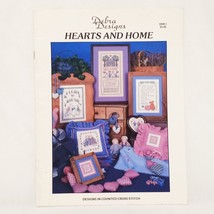 Hearts and Home Cross Stitch Leaflet Debra Designs 1988 Country House Ge... - $14.84