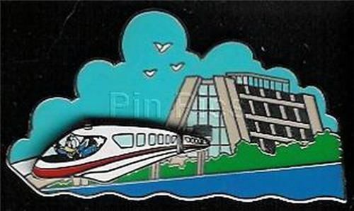 Primary image for Disney monorail Donald Duck WDW slider LE Pin/Pins. 