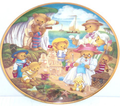 Teddy Bear Beach Party Boat Collector Plate Franklin Mint Retired - $49.95