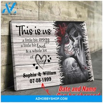 This is us - skull couple kiss - Personalized Canvas - $49.99