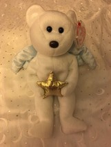 Ty B EAN Ie Babies Star Angel Bear Gold Star 8.5" New With Tag - $7.80