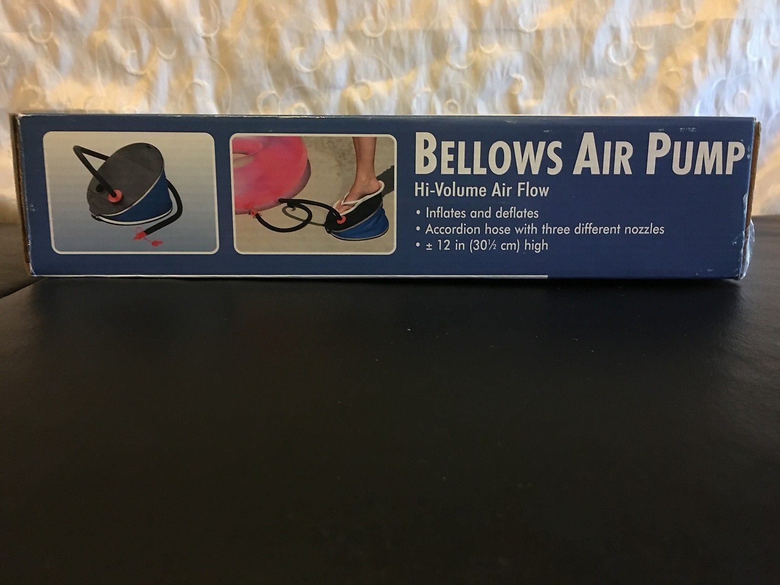 INTEX HIGH VOLUME AIR FLOW BELLOWS AIR BED FOOT PUMP FOR INFLATABLE