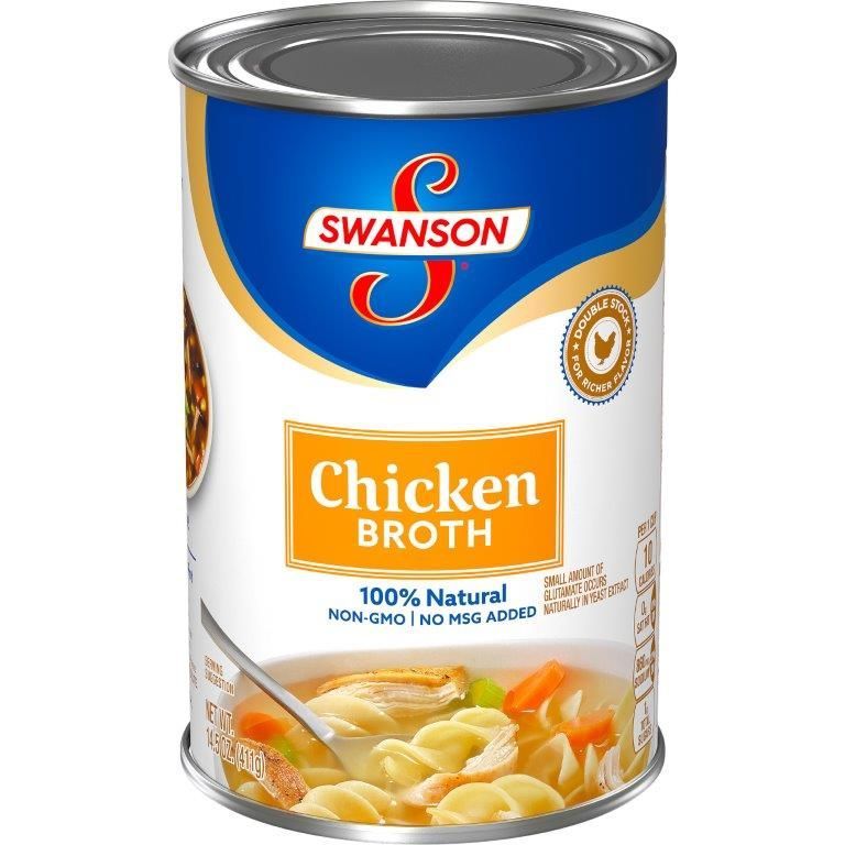 CHICKEN BROTH Swanson® Chicken Broth, 14.5 Oz. Cans, A 12 PACK