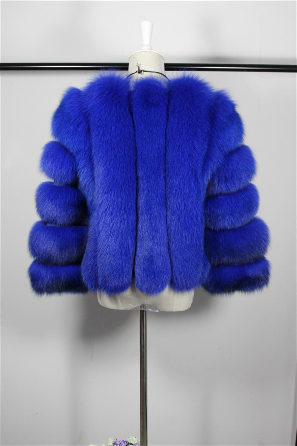 Sapphire Blue Finland Blue Fox Fur Jacket Winter Coat Wedding Stole Fur ...