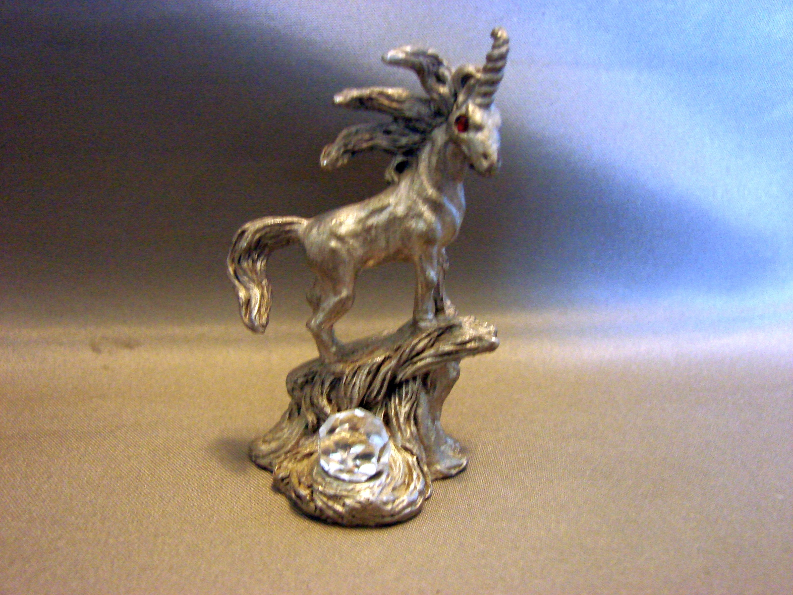 Vintage Spoontiques Fantasy Mythical Unicorn Fine Pewter Figurine Pewter
