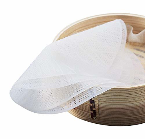 Silicone Bamboo Steamer Liner,8 inch Reusable Non-stick