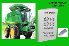 John Deere 9570 STS 9670 STS 9770 STS 9870 STS Combine Technical Manual ... - $23.70