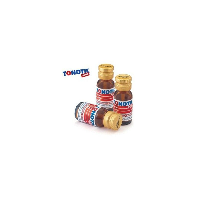 TONOTIL PLUS with carnitine and four amino acids 3amps travel size