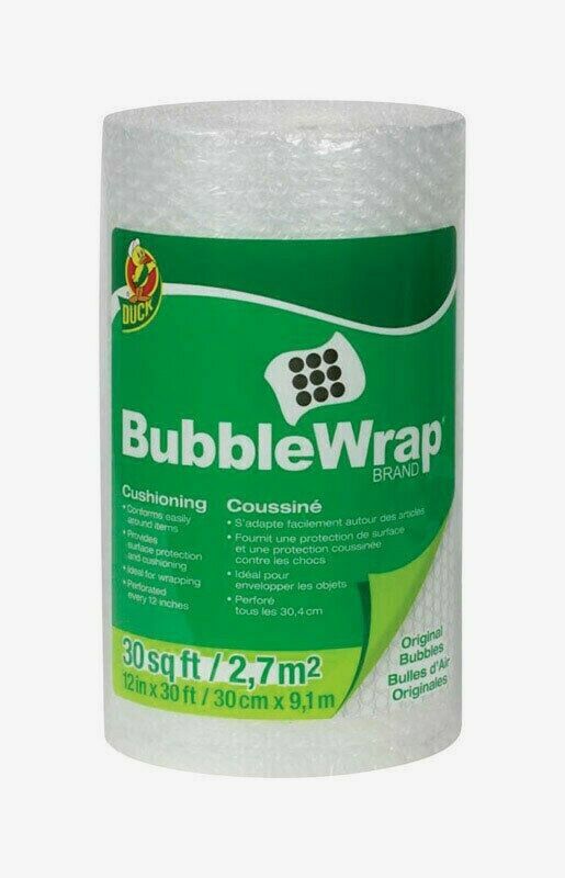Duck 12 x 30' BUBBLE WRAP Cushioning Fill Boxes Mail Ship Move Storage 286681