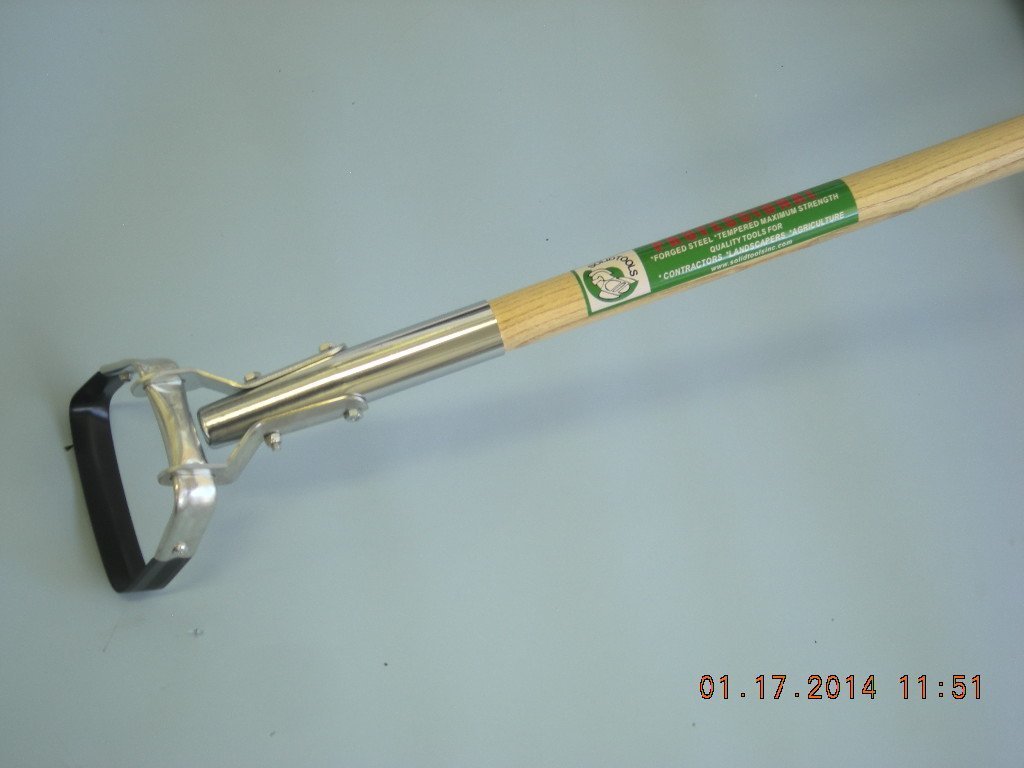 Hula Hoe, Scuffle Hoe with Long Wood Handle by USA Hoes