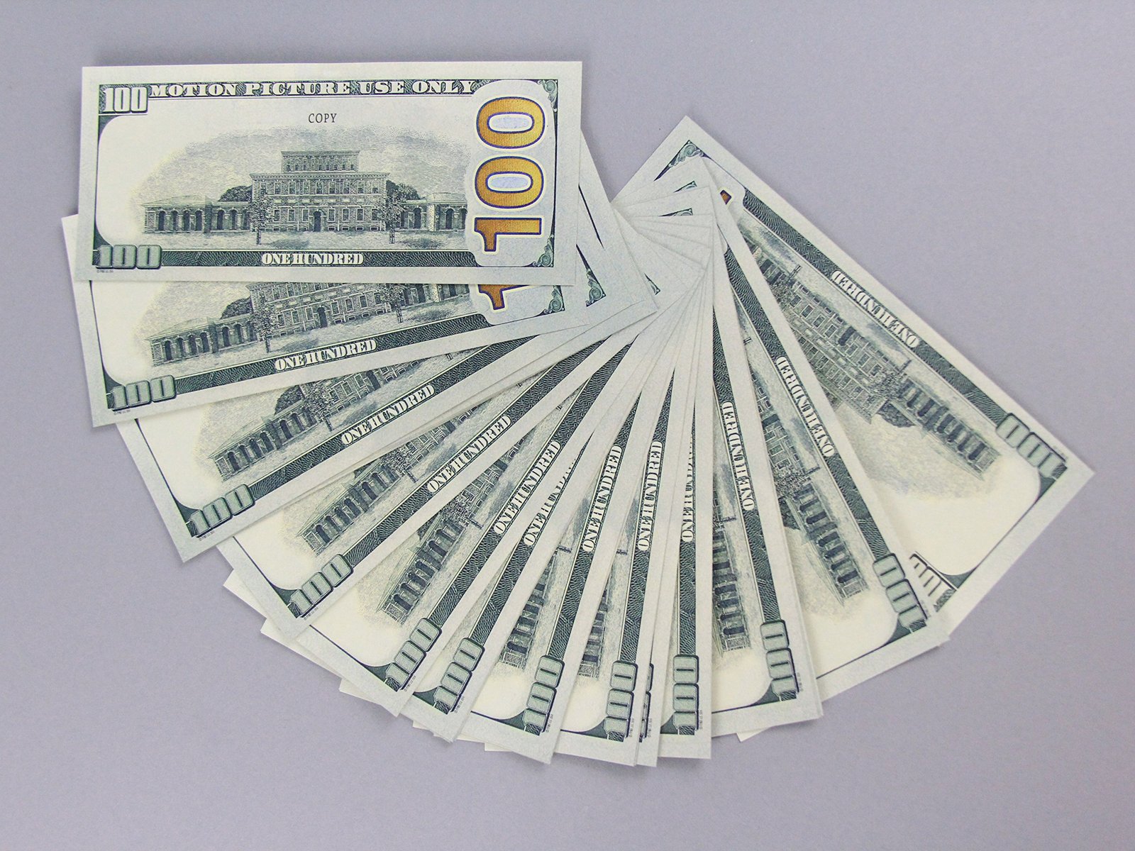 PROP MONEY Real Looking New Style Copy $100s FULL PRINT Stack - Total $10,000 fo - Preschool ...