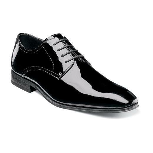 Florsheim Tux Plain Toe Oxford Mens shoes Black Patent Leather Lace Up 14212-004