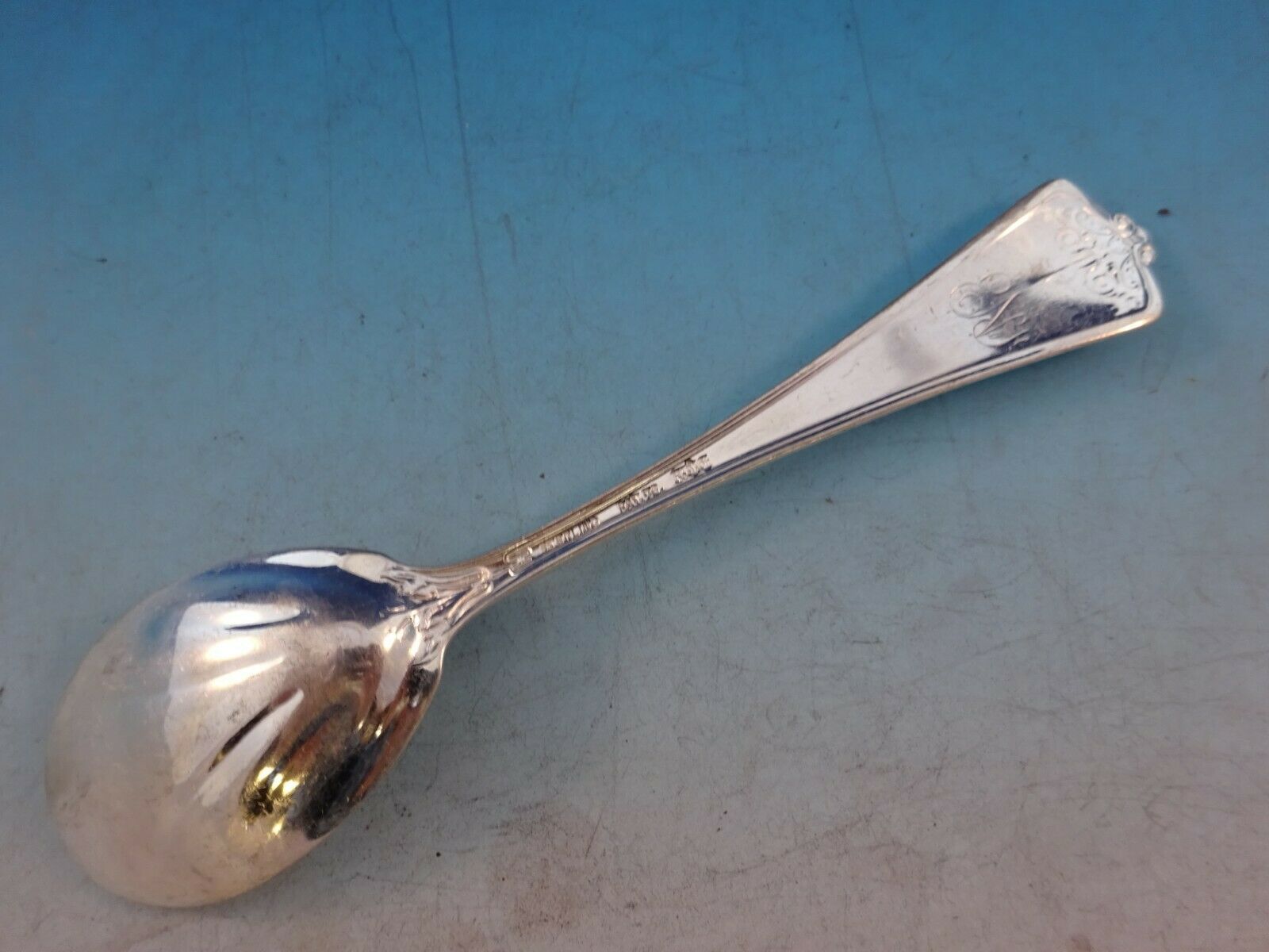 Oval Soup Spoon #6393 Rare #6403 Stieff Smithsonian