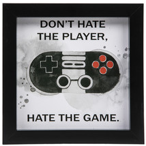Don&#39;t Hate The Player Wood Wall Decoration Home Decor Game Room - $24.97