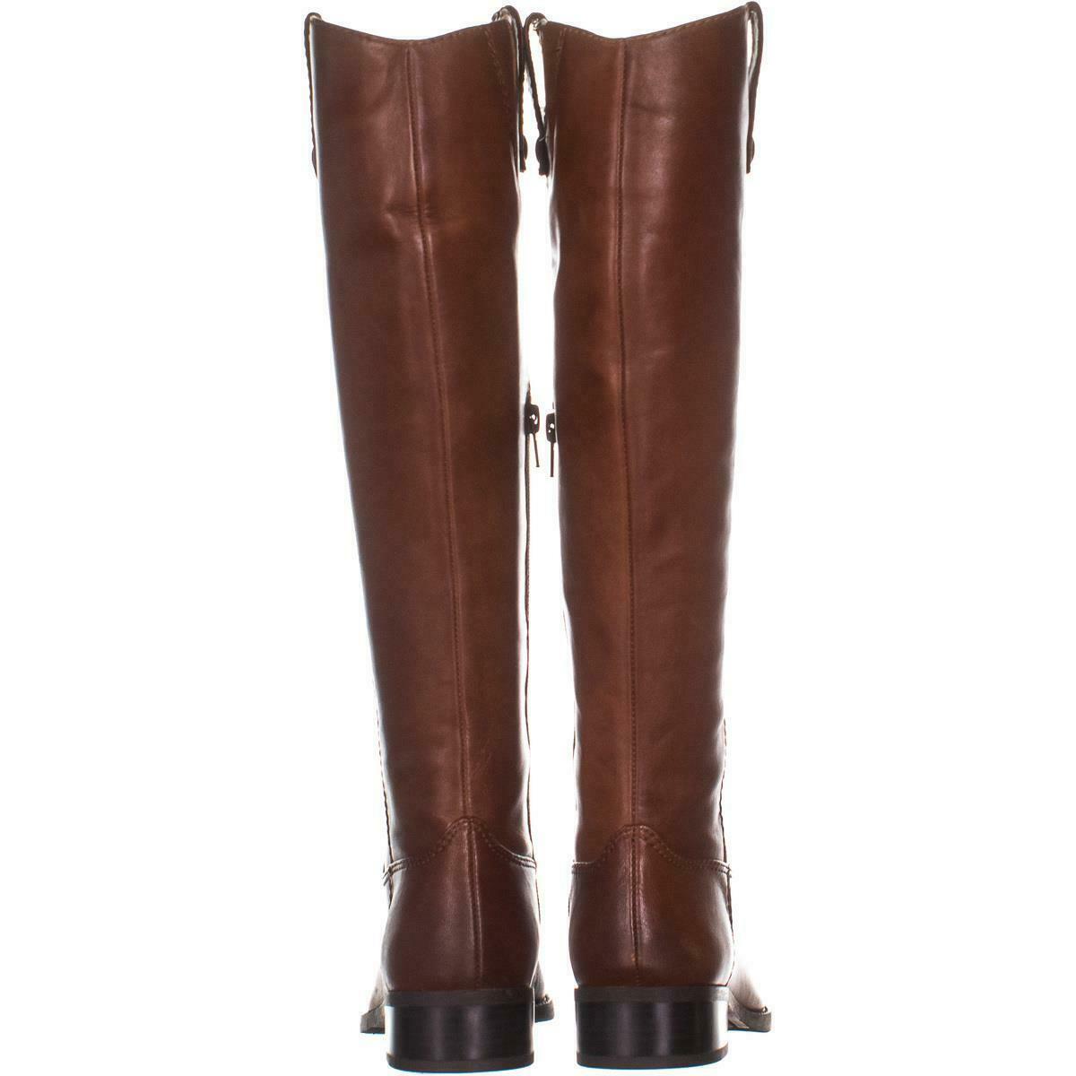 I35 Fawne Flat Riding Boots 110, Cognac, 5 US - Boots