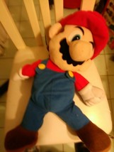 Large 2014 Mario Plush with zipper on back Nintendo Official - $24.75