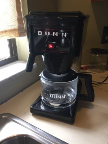 GUC Bunn B10-B Automatic Coffee Maker Black & Stainless w/ Glass Carafe 10 Cup - Coffee Makers ...