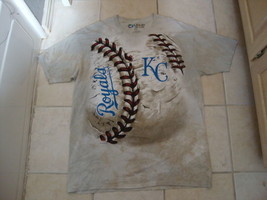 MLB Kansas City Royals Baseball Sportswear Fan Apparel Tan T Shirt Size 2XL - $16.82