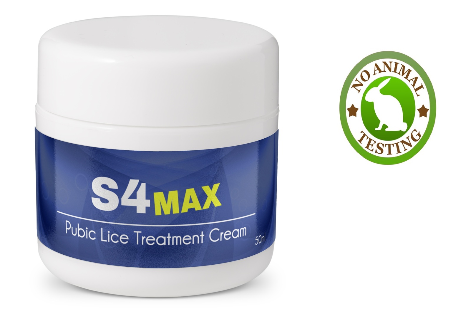 2 x S4 MAX Pubic Lice Treatment Cream Crabs Head Lice Scabes Mite 50ml