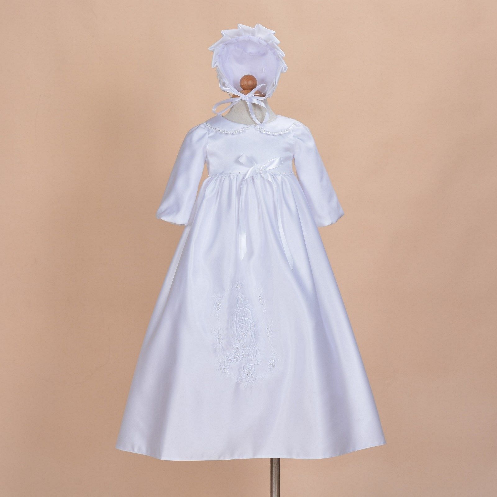long sleeve baptism gown