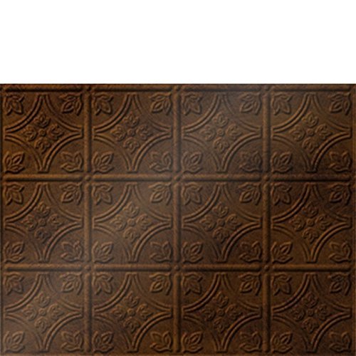 Savannah Backsplash Tiles Decorative Wall Paneling, Antique Bronze, 18x24