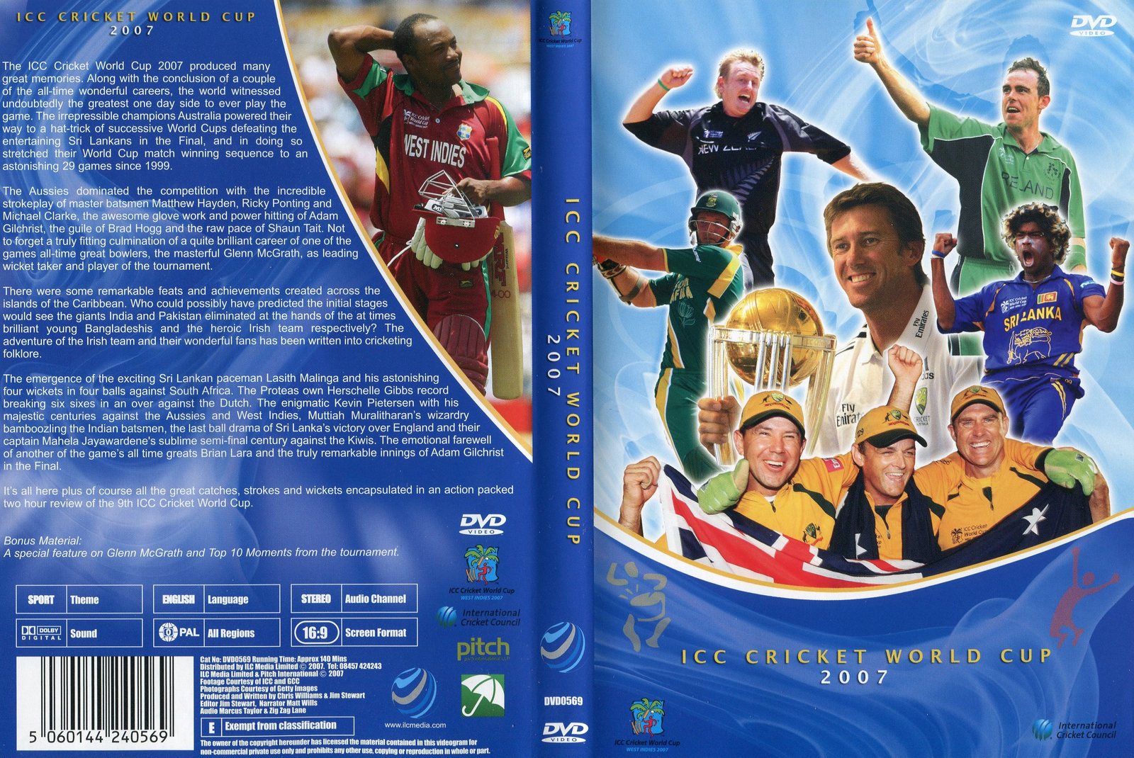 Icc Cricket World Cup 2007 140 Min Color Dvds And Blu Ray Discs