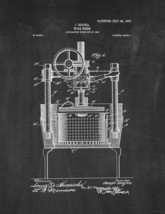Wine Press Patent Print - Chalkboard - $7.95+