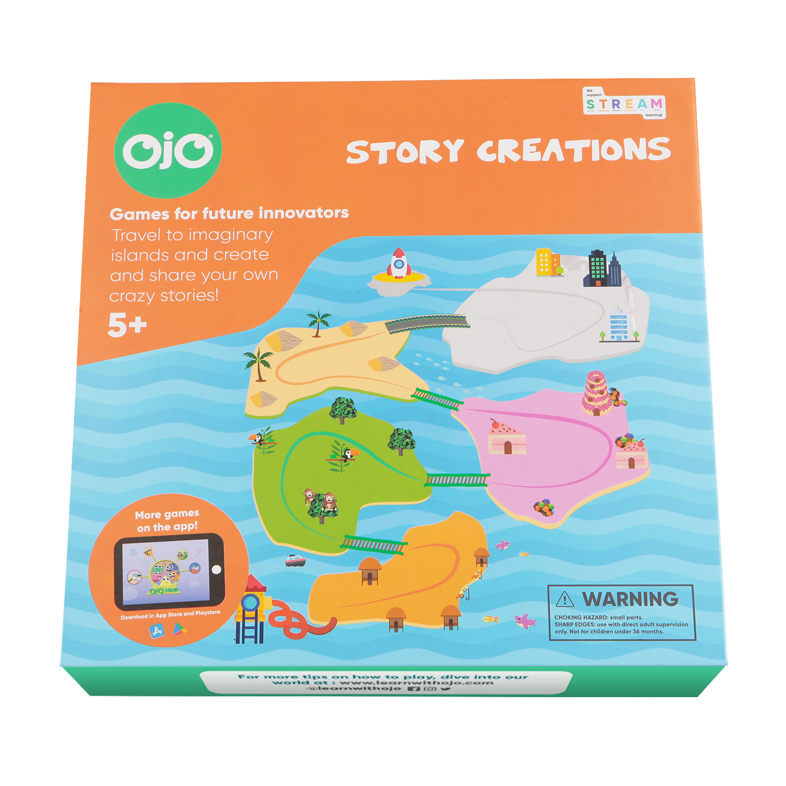 OjO Story Creations STEM creative board game for kids | Children ages 5 6 7 + de