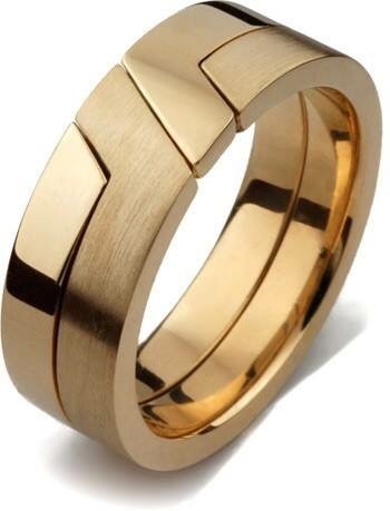 14k Yellow Gold 2 Band Turkish Puzzle Ring And 34 Similar Items