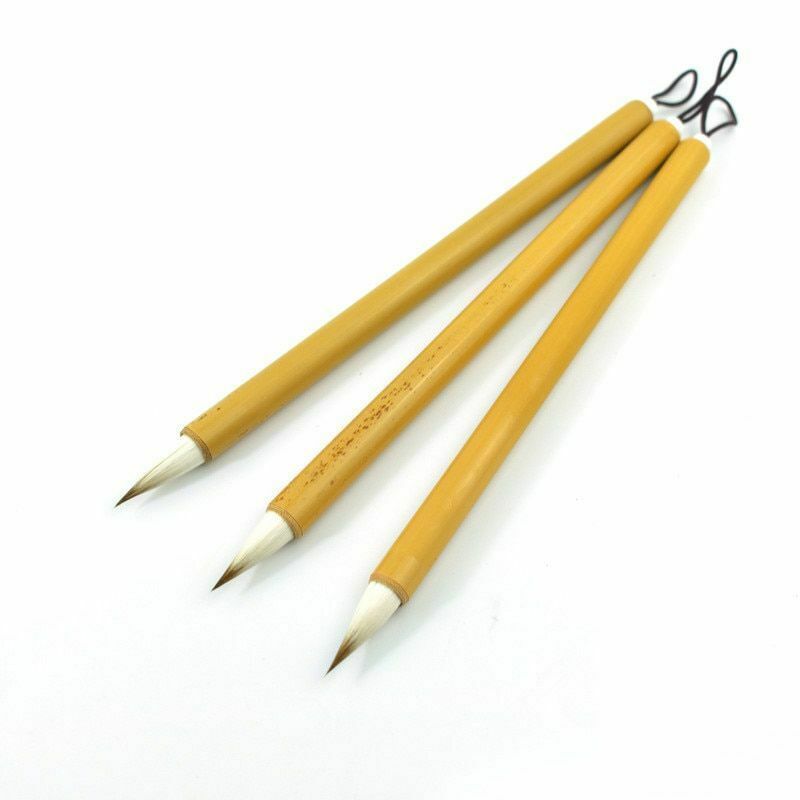 3pcs/lot Chinese Calligraphy Brush Pen Multiple Hair Script Writing Painting