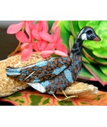 Canadian Goose Brooch Pin Clay Alaskan Artist Jacqui Ertischek 1994 - $24.95