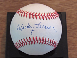 Mickey Vernon Washington Senators 2 X Batting Champ Signed Auto Baseball Jsa - $69.29