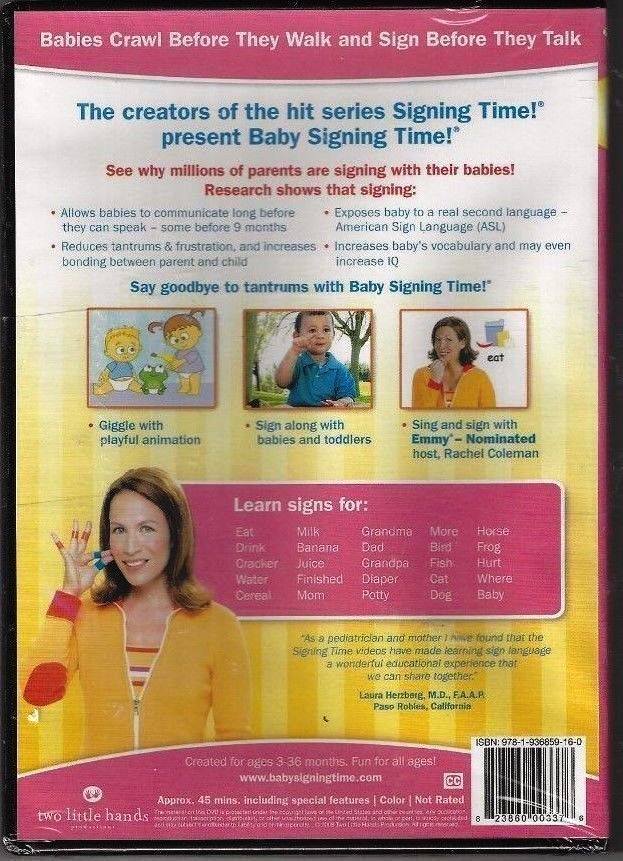 Baby Signing Time Complete DVD Collection Vol 1-4 (Video VOLUME 1 2 3 4 ...