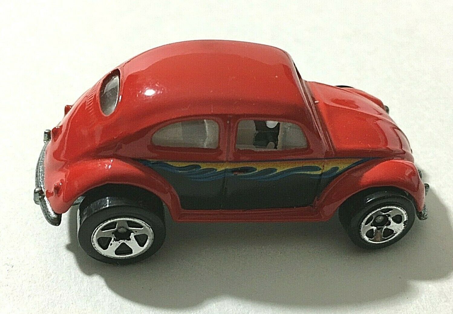 Hot Wheels 1988 VW Bug Vintage Classic Red With Flames B4
