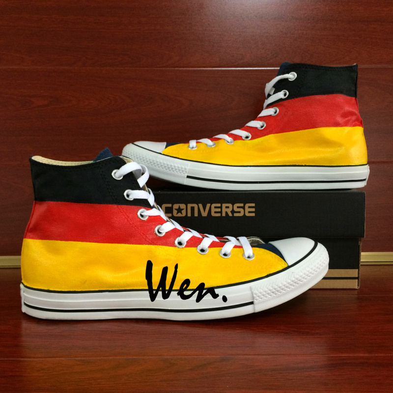 Germany Flag Original Design Women Men's Converse All Star Hand Painted Shoes