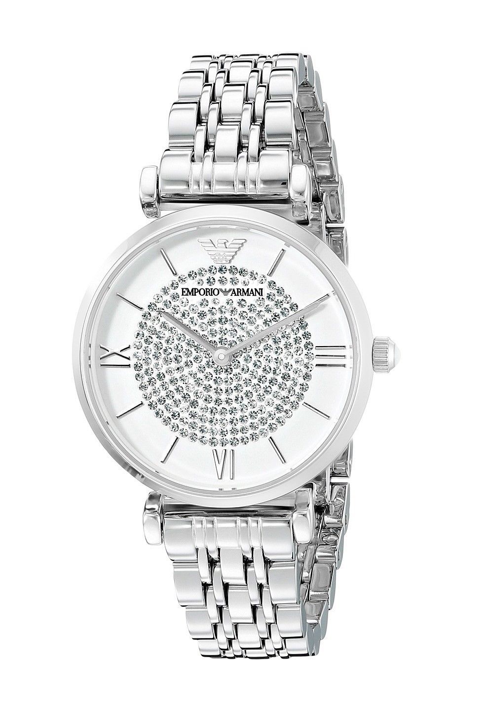 Emporio Armani - AR1925 - Ladies White Crystal Pave Watch