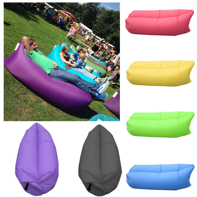 Creative Inflatable Outdoor Couch with Simple Decor