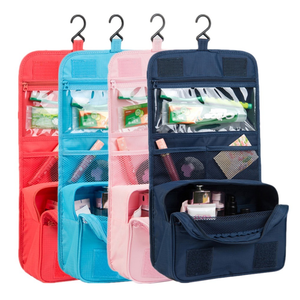 Women Makeup Cosmetic Toiletry Wash Travel Organizer Case Bag Pouch Hanging - Toilet Brushes & Sets