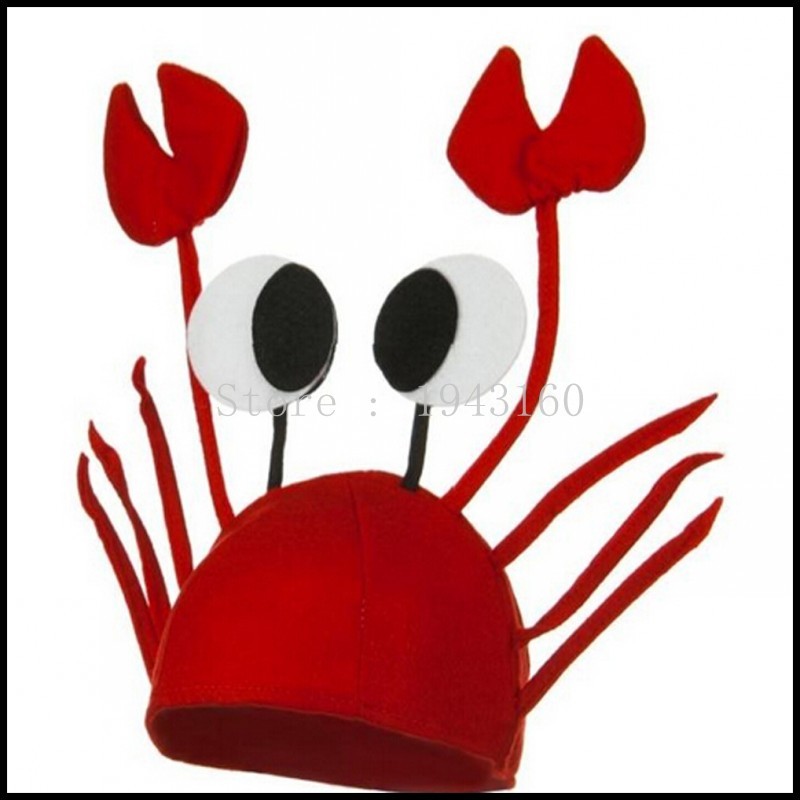 Halloween Funny Hats for Party Unique Cute Crab Hat Cap for Halloween ...