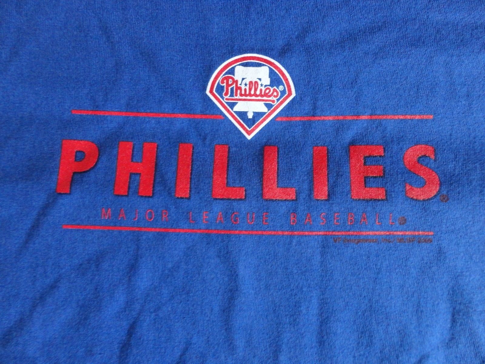Primary image for New w/o tags Blue Majestic Philadelphia Phillies MLB Baseball T Shirt Adult L