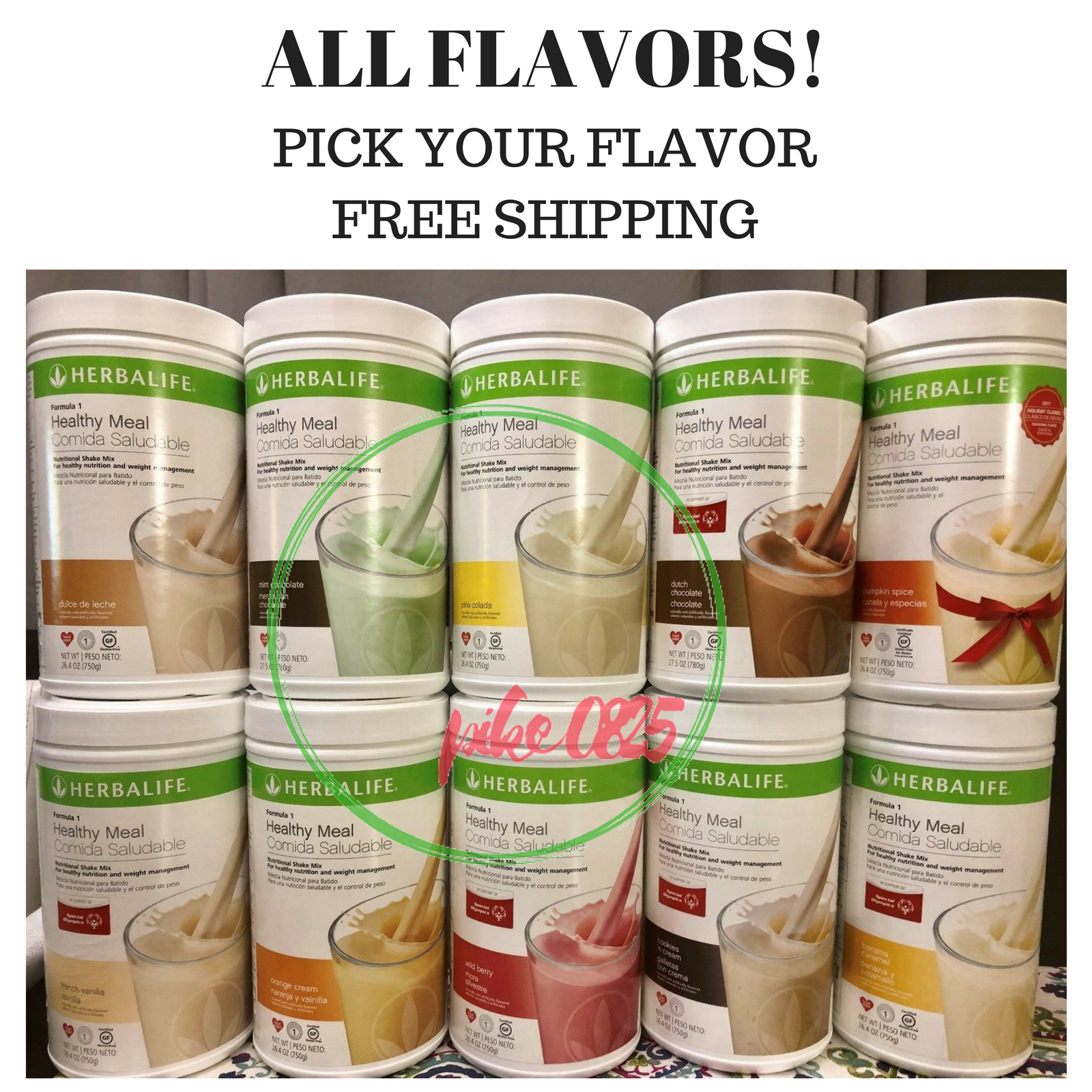 NEW! HERBALIFE Formula1 Healthy Meal Shake MULTIPLE FLAVORS 750gr FREE