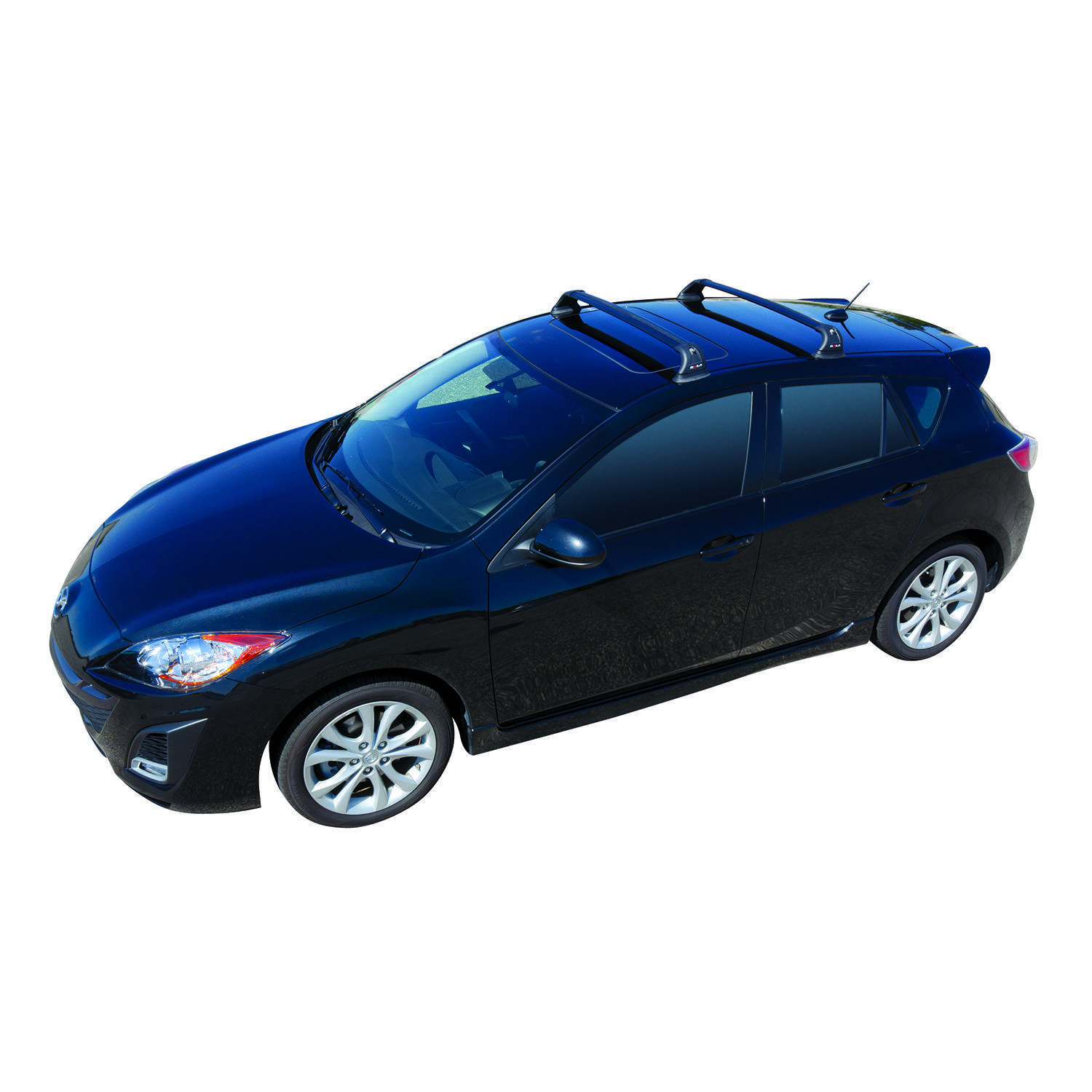 ROLA CUSTOM FIT ALUMINUM 110LBS ROOF RACK 2010-2013 MAZDA 3 5 YEAR MFG ...