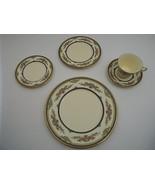 Minton Stanwood Gold Fine Bone China 5 Piece Place Setting Service for F... - $639.99
