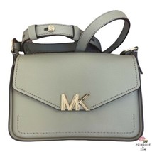 NWT Michael Kors Sylvia Small Leather Messenger Bag DUSTY SAGE - $247.50