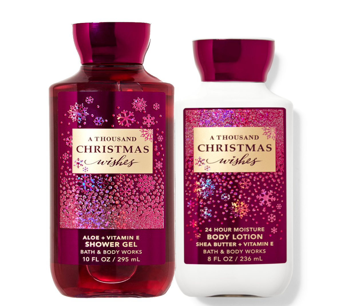 Primary image for Bath & Body Works A Thousand Christmas Wishes Body Lotion + Shower Gel Duo Set